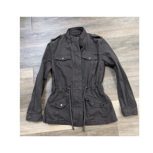 Lucky Brand Utility Jacket Women’s Small Drawstring Waist Military Style